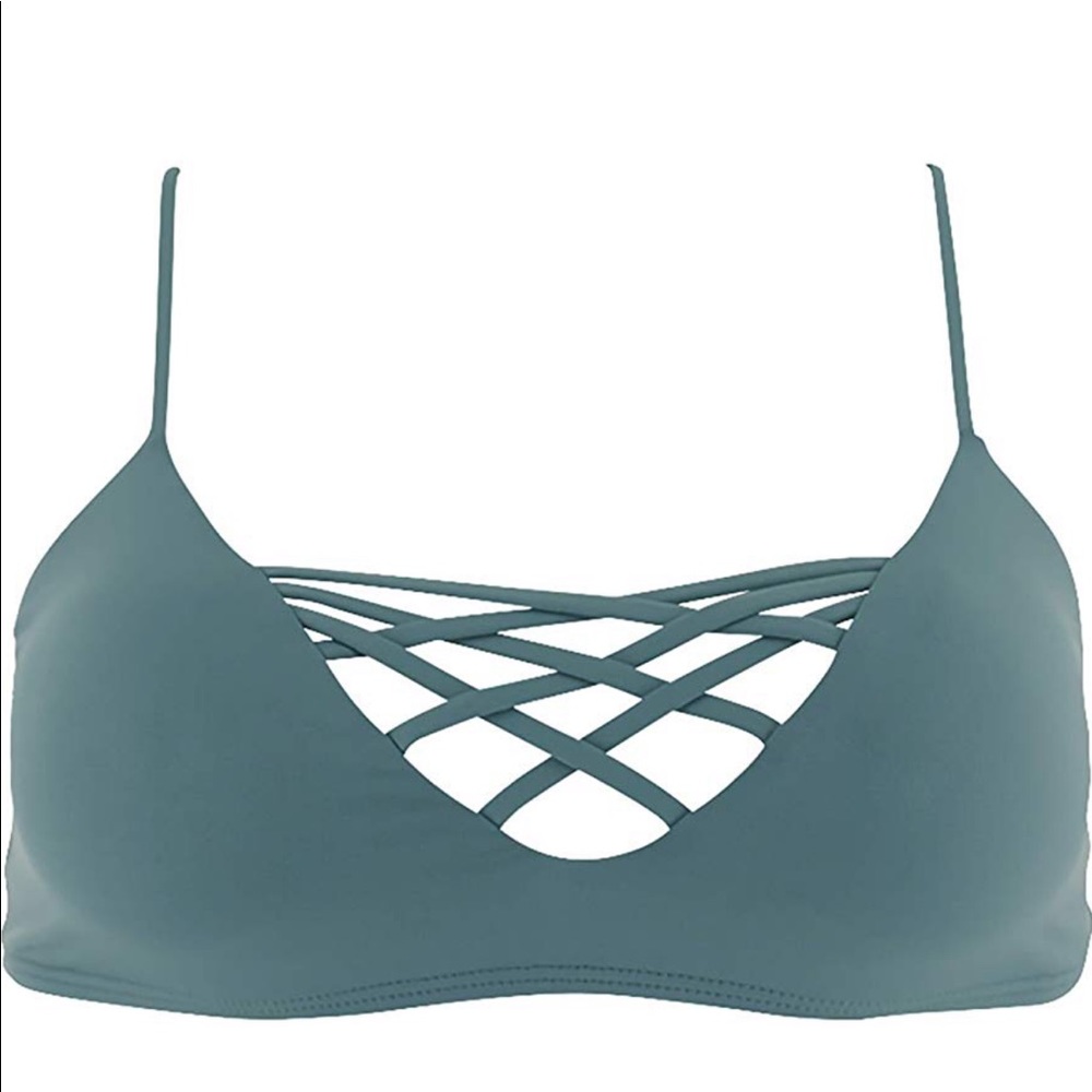 L*Space bikini top in Slated glass color